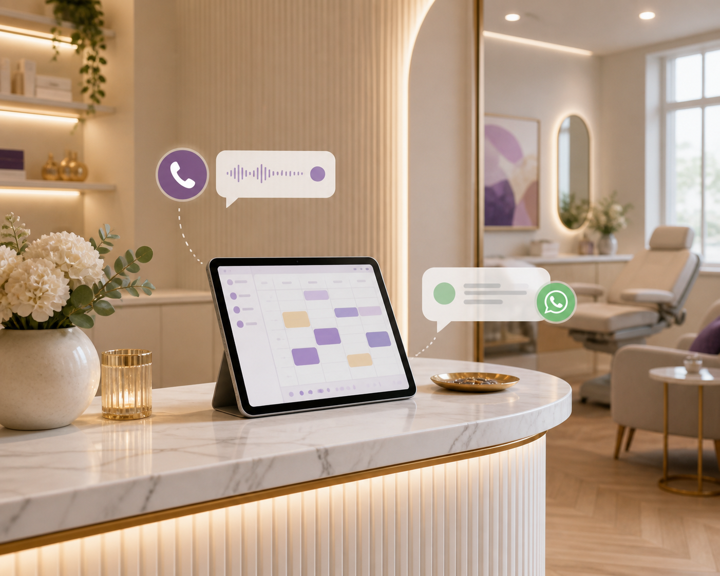 AI Receptionist for Aesthetic Clinics: Book Consultations Without Interrupting Treatments